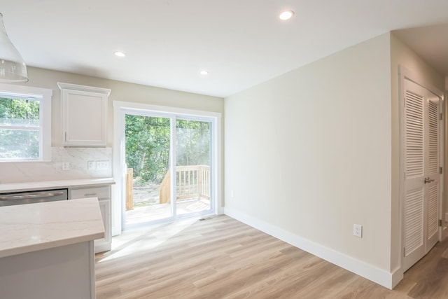 80 W Rising Sun Dr, Ocean View, NJ 08230 - unfurnished dining area featuring light wood-style floors and recessed lighting