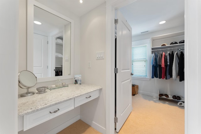 bathroom with vanity