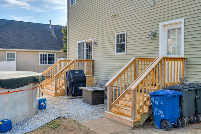 exterior space featuring grilling area