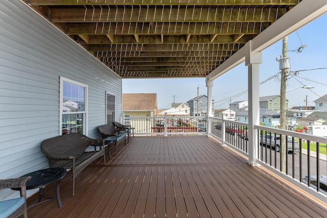 view of wooden terrace