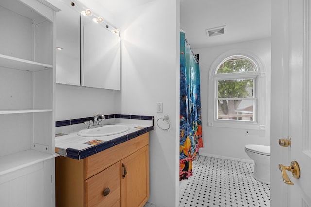 121 Roslyn Ave, North Cape May, NJ 08204 - full bathroom with vanity and a shower with shower curtain