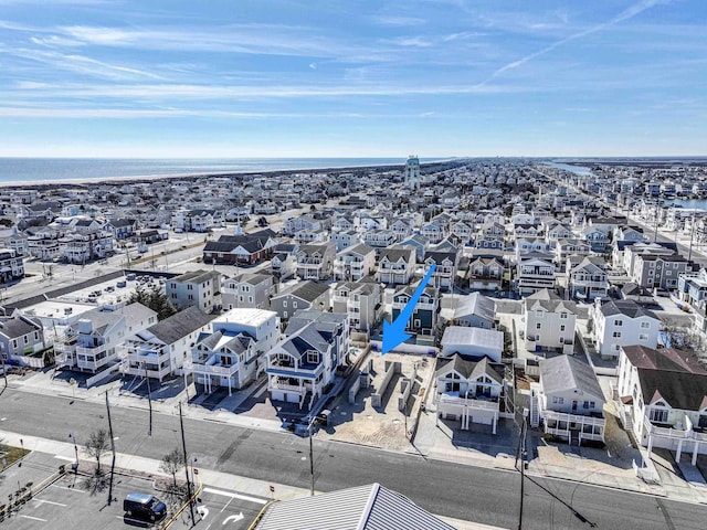 aerial view featuring a residential view