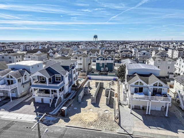 aerial view featuring a residential view