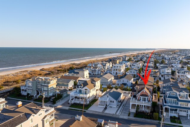 56 E 22nd St, Avalon, NJ 08202 - aerial perspective of suburban area featuring unending shoreline