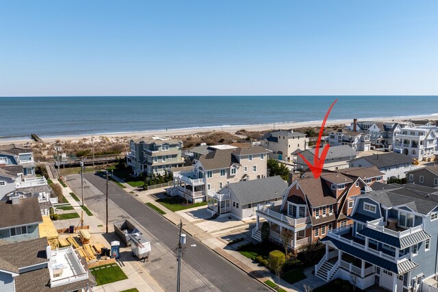 56 E 22nd St, Avalon, NJ 08202 - aerial view of waterfront with a beach