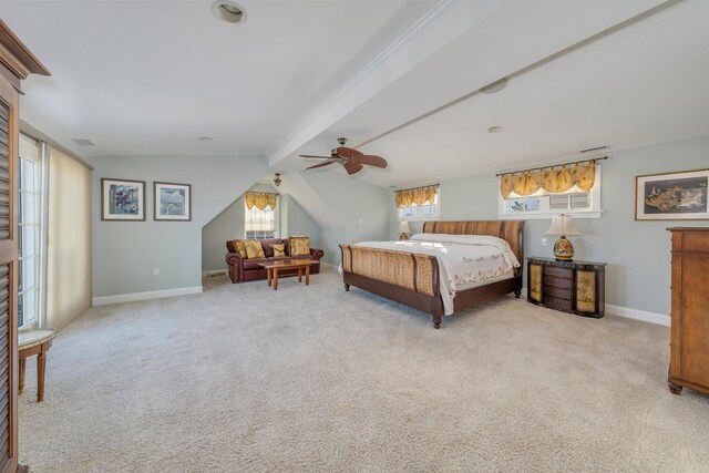 56 E 22nd St, Avalon, NJ 08202 - carpeted bedroom with baseboards and ceiling fan