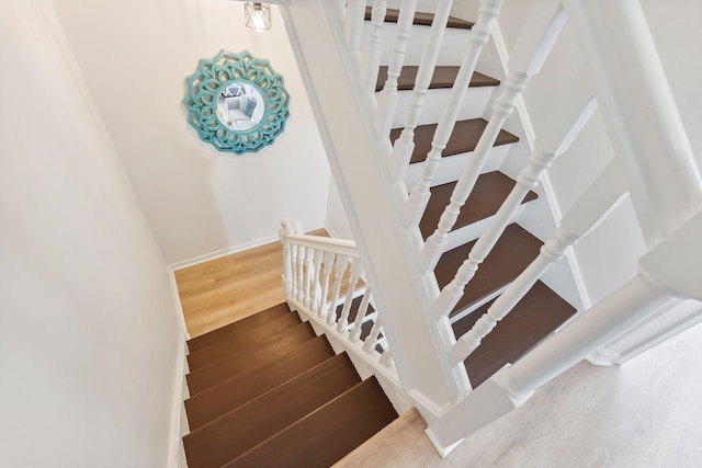 316 E 17th Ave Unit 6, North Wildwood, NJ 08260 - staircase featuring wood finished floors