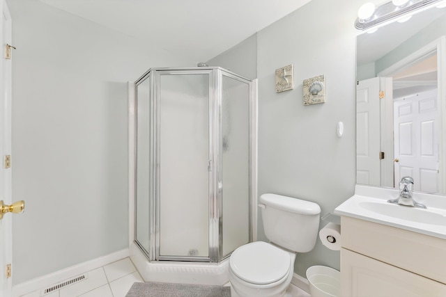 316 E 17th Ave Unit 6, North Wildwood, NJ 08260 - bathroom featuring a shower stall, vanity, and tile patterned floors