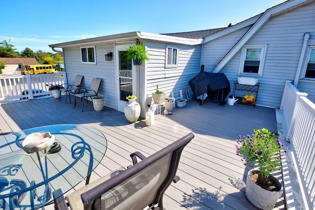 14 Lyndhurst Rd, Marmora, NJ 08223 - wooden terrace featuring grilling area
