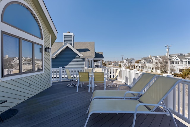 138 8th St, Avalon, NJ 08202 - deck with a residential view and outdoor dining space