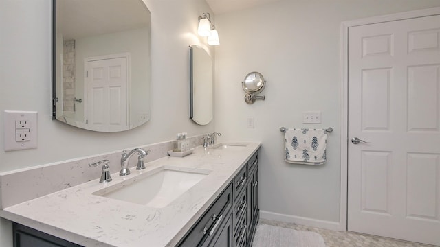 bathroom with vanity