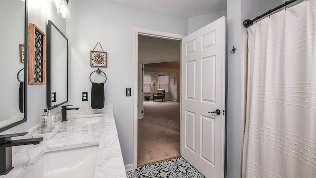 bathroom with vanity