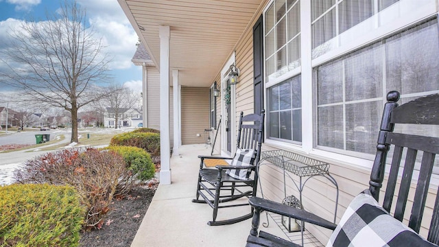 view of patio / terrace with covered porch