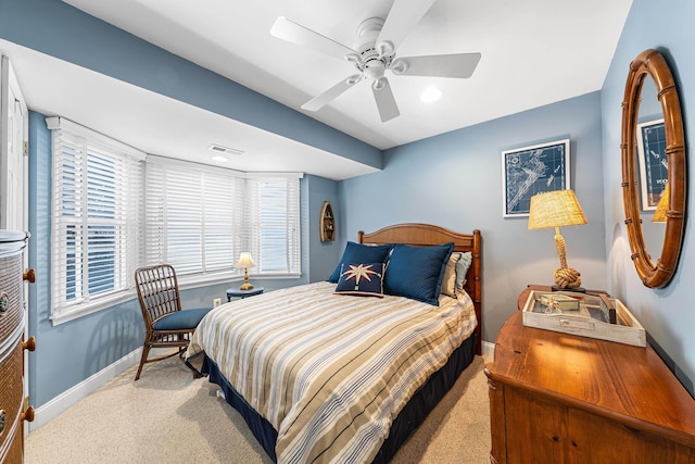 3328 Ocean Dr Unit 3328, Avalon, NJ 08202 - bedroom with carpet flooring, ceiling fan, and recessed lighting
