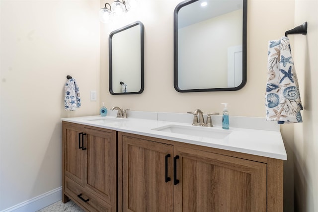 bathroom featuring vanity