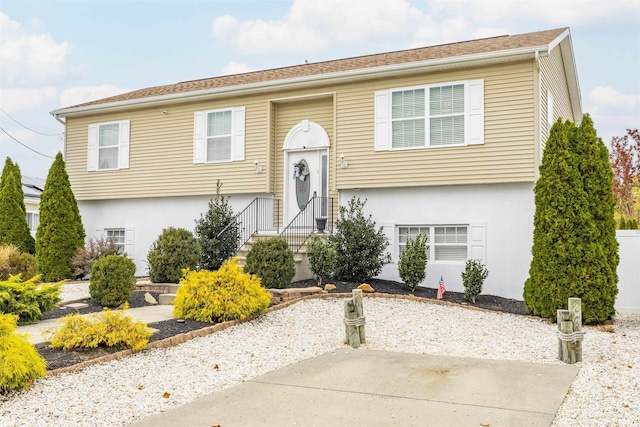 view of split foyer home