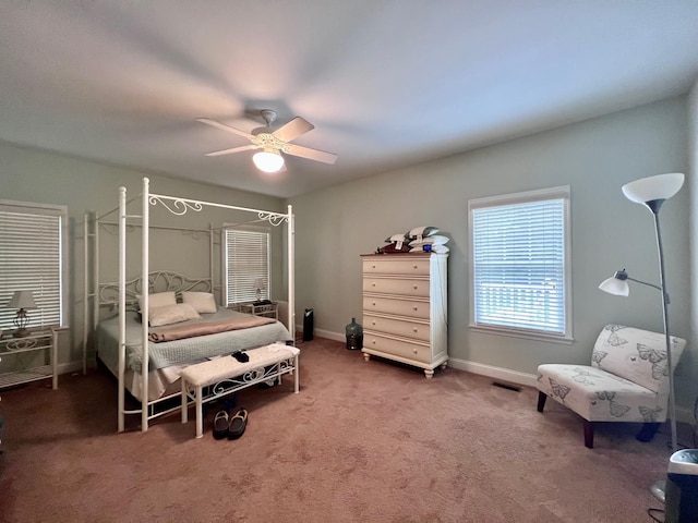 48 Wynndemere Ct, Cape May Court House, NJ 08210 - bedroom featuring carpet, ceiling fan, and baseboards