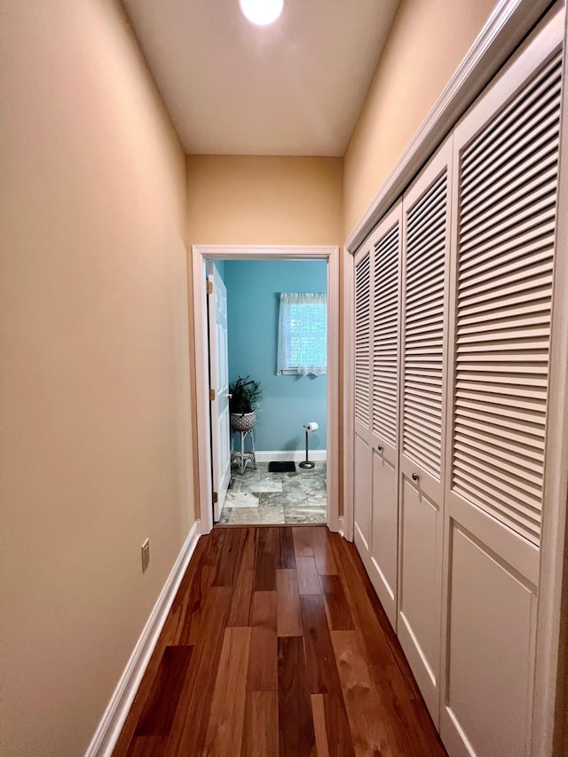 48 Wynndemere Ct, Cape May Court House, NJ 08210 - corridor with dark wood-style floors and baseboards