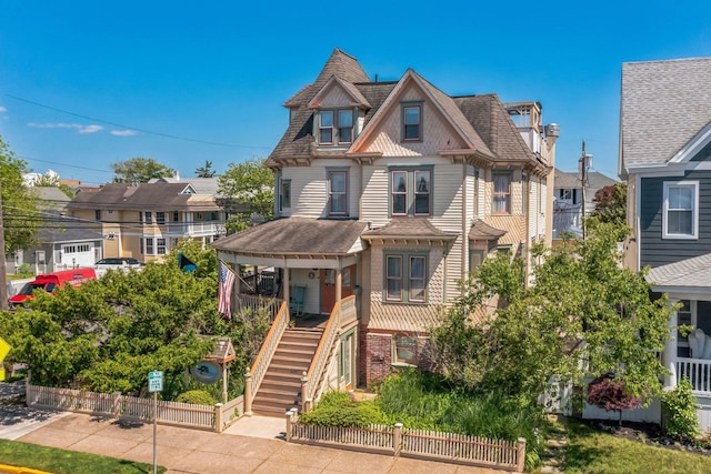 view of victorian home