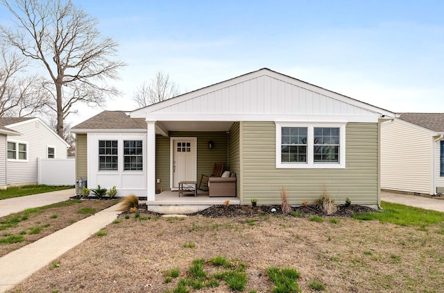view of bungalow-style home
