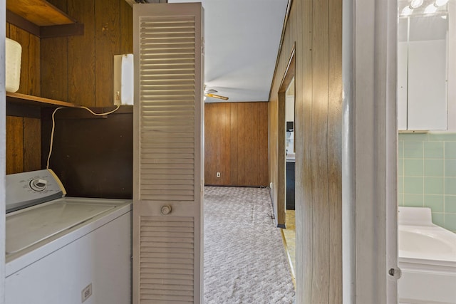 112 Oakdale Ave, Villas, NJ 08251 - laundry area with washer / dryer
