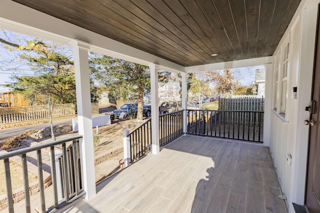 balcony with a porch