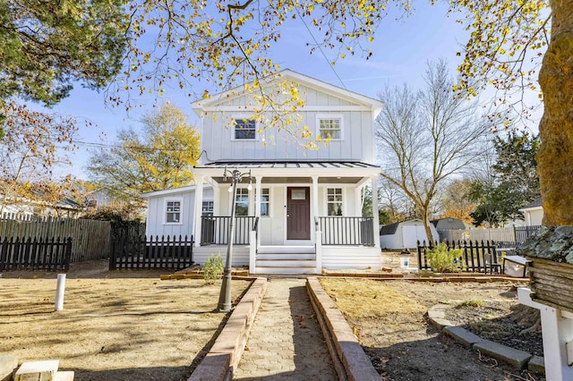 view of front of home with a porch