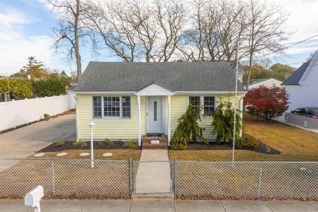 view of bungalow