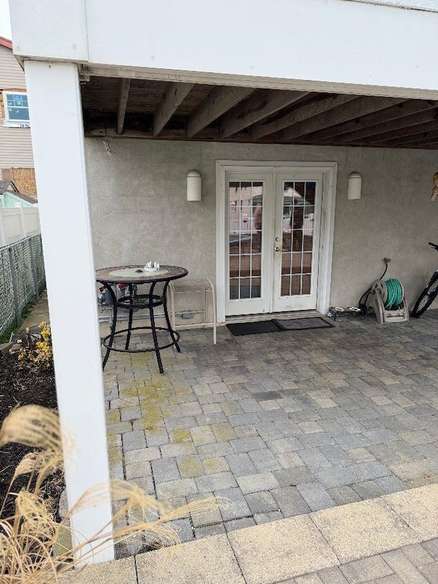 view of patio / terrace with french doors