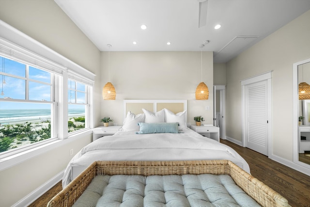 1 108th St, Stone Harbor, NJ 08247 - bedroom with wood finished floors and recessed lighting