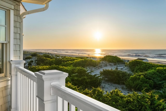 1 108th St, Stone Harbor, NJ 08247 - balcony at dusk with a water view