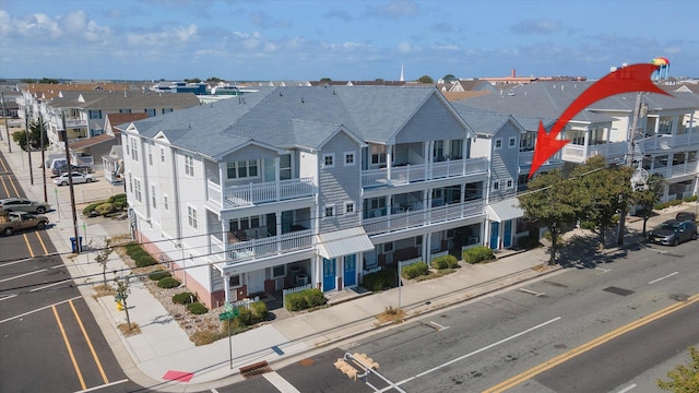 birds eye view of property featuring a residential view