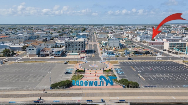 aerial view featuring a view of city