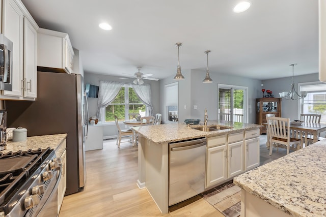 19 Canterbury Way, Cape May Court House, NJ 08210 - kitchen with a sink, appliances with stainless steel finishes, plenty of natural light, and recessed lighting