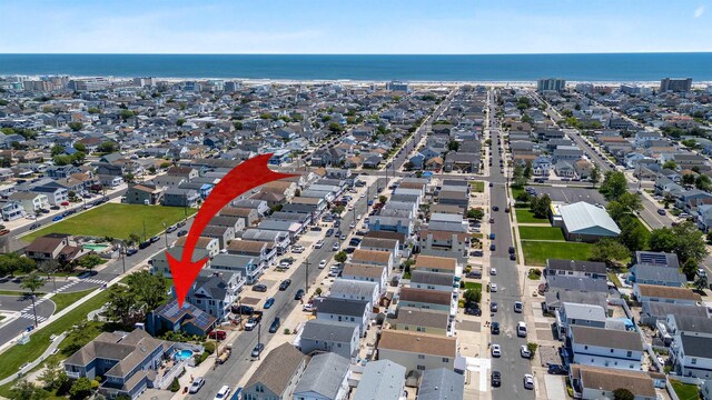 129 W Hollywood Ave, Wildwood Crest, NJ 08260 - aerial overview of property's location featuring a large body of water