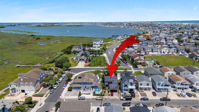 129 W Hollywood Ave, Wildwood Crest, NJ 08260 - aerial view of property's location featuring a nearby body of water and nearby suburban area