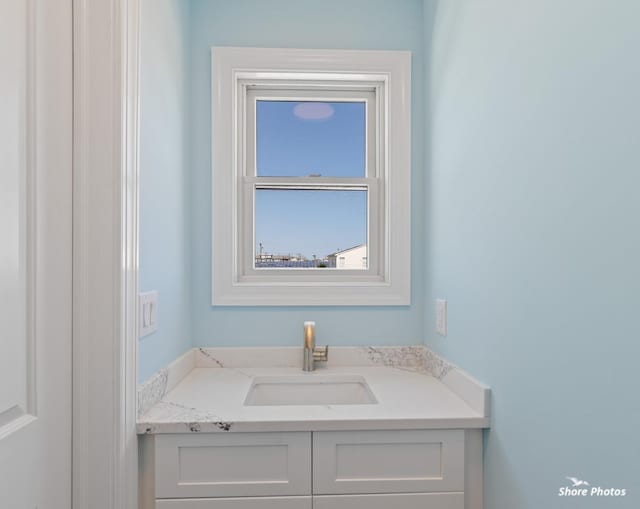 bathroom with vanity