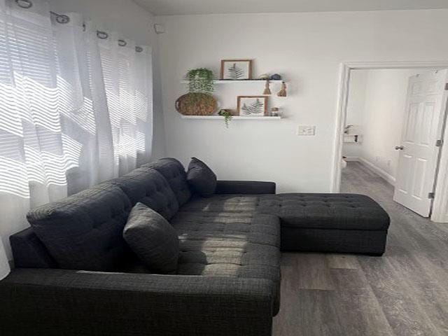 4205 Pacific Ave Unit 4, Wildwood, NJ 08260 - living room with wood finished floors and baseboards