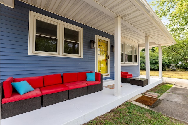 view of patio / terrace with covered porch