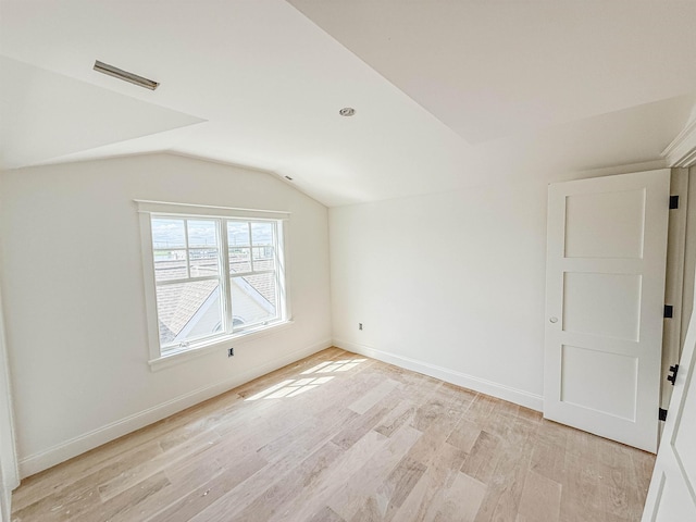 268 32nd St W, Unit West, Avalon, NJ 08202 - additional living space featuring vaulted ceiling and light wood-style flooring