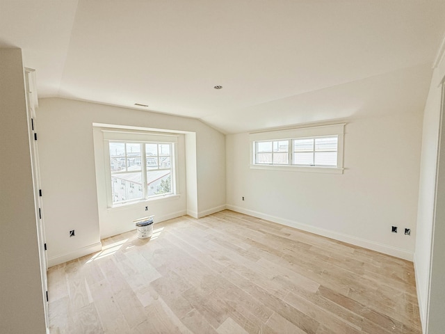 268 32nd St W, Unit West, Avalon, NJ 08202 - spare room with vaulted ceiling and light wood finished floors