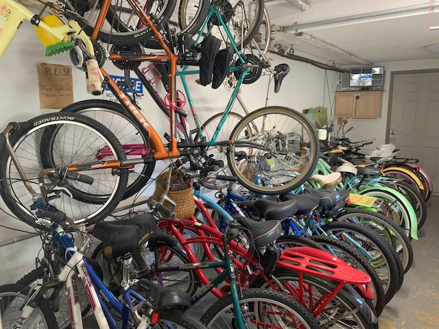 garage featuring bike storage