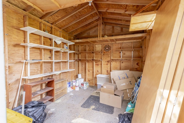 view of storage room