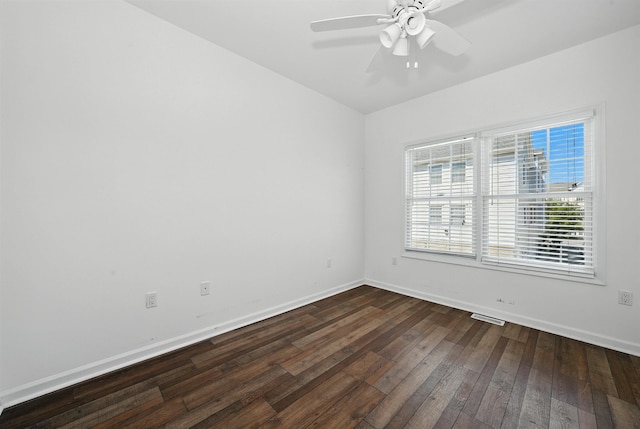 305 E Bennett Ave Unit A, Wildwood, NJ 08260 - empty room with wood-type flooring and a ceiling fan