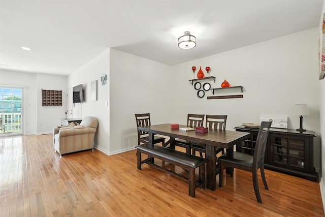 305 E Bennett Ave Unit A, Wildwood, NJ 08260 - dining area featuring light wood-style flooring and recessed lighting
