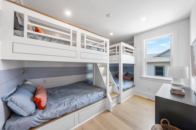 242 83rd St, Stone Harbor, NJ 08247 - bedroom featuring light wood finished floors and recessed lighting