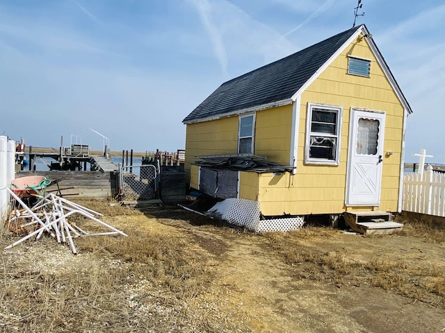 view of outbuilding