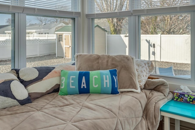 interior space with a wealth of natural light