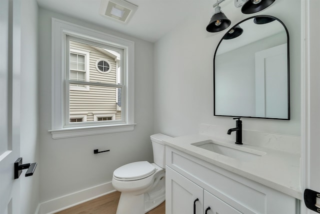 520 21st St, Avalon, NJ 08202 - half bathroom with wood finished floors and vanity
