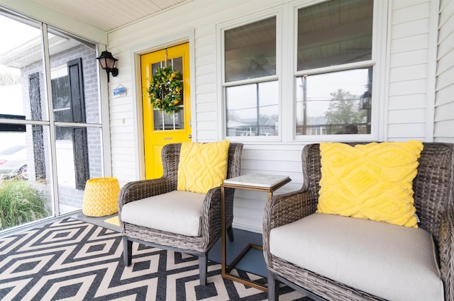 view of patio with covered porch